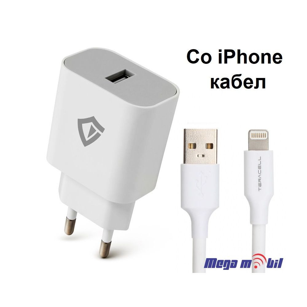 Polnac 220V iPhone Teracell Evolution TC-09 QC4.0 white 20W