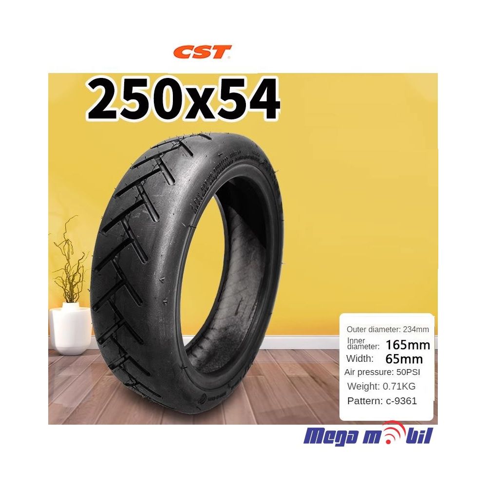 Tubeless guma CST 250X54 za Xiaomi 4 so tubeless ventil 