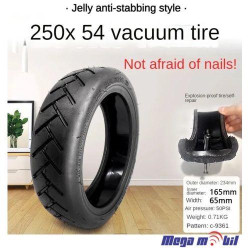 Tubeless guma CST 250X54 za Xiaomi 4 vnatresno oblozena so lepak