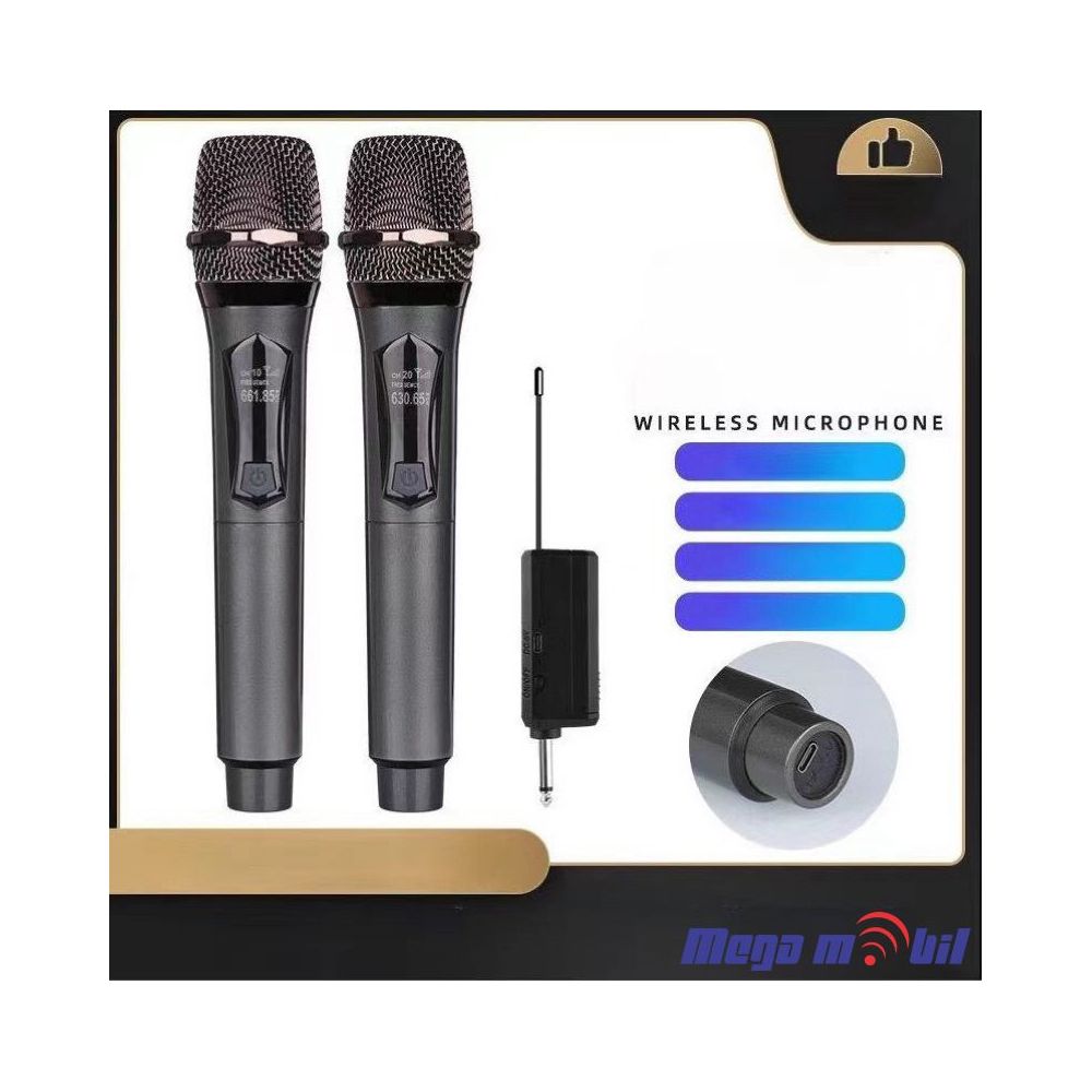 Mikrofon za Karaoke Wireless M12 (SET 2kom)