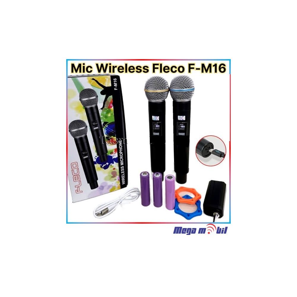 Mikrofon za Karaoke Wireless M16 (SET 2kom)