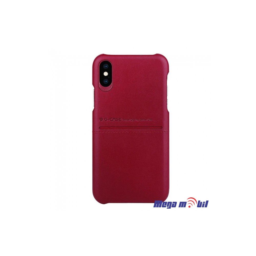 Futrola iPhone X /XS  G-Case leather  red  