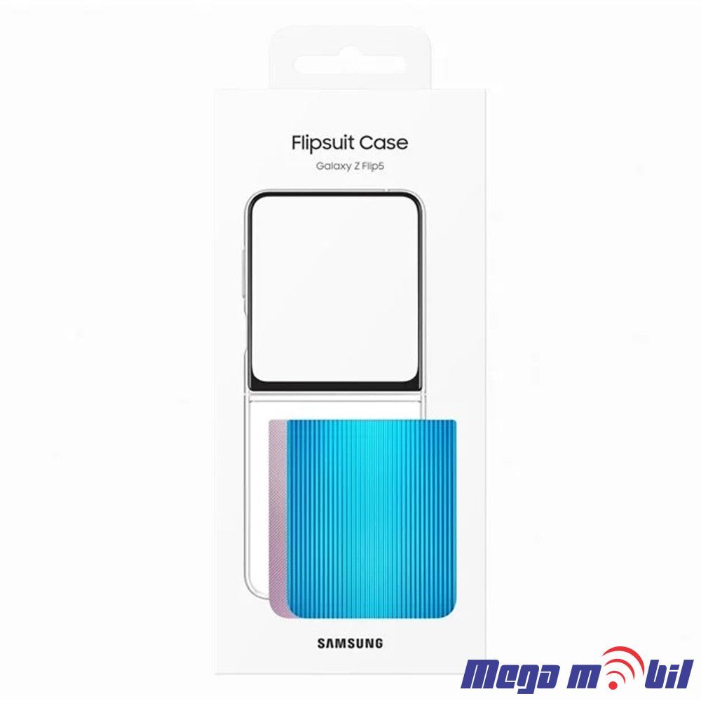 Futrola Samsung  Galaxy Z Flip 5 Flipsuit transparent/black (predna i zadna) ORG 
