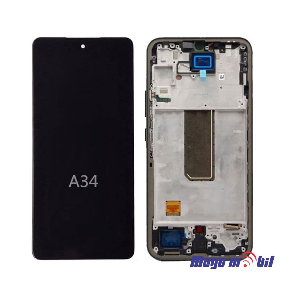 Ekran Samsung A346B/ A34 5G SO RAMKA black OLED