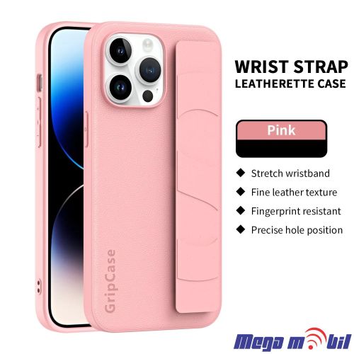 Futrola iPhone 15 Pro Grip pink
