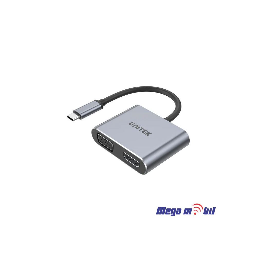Adapter Type C to HDMI+VGA ST-C0201 (2 in 1)