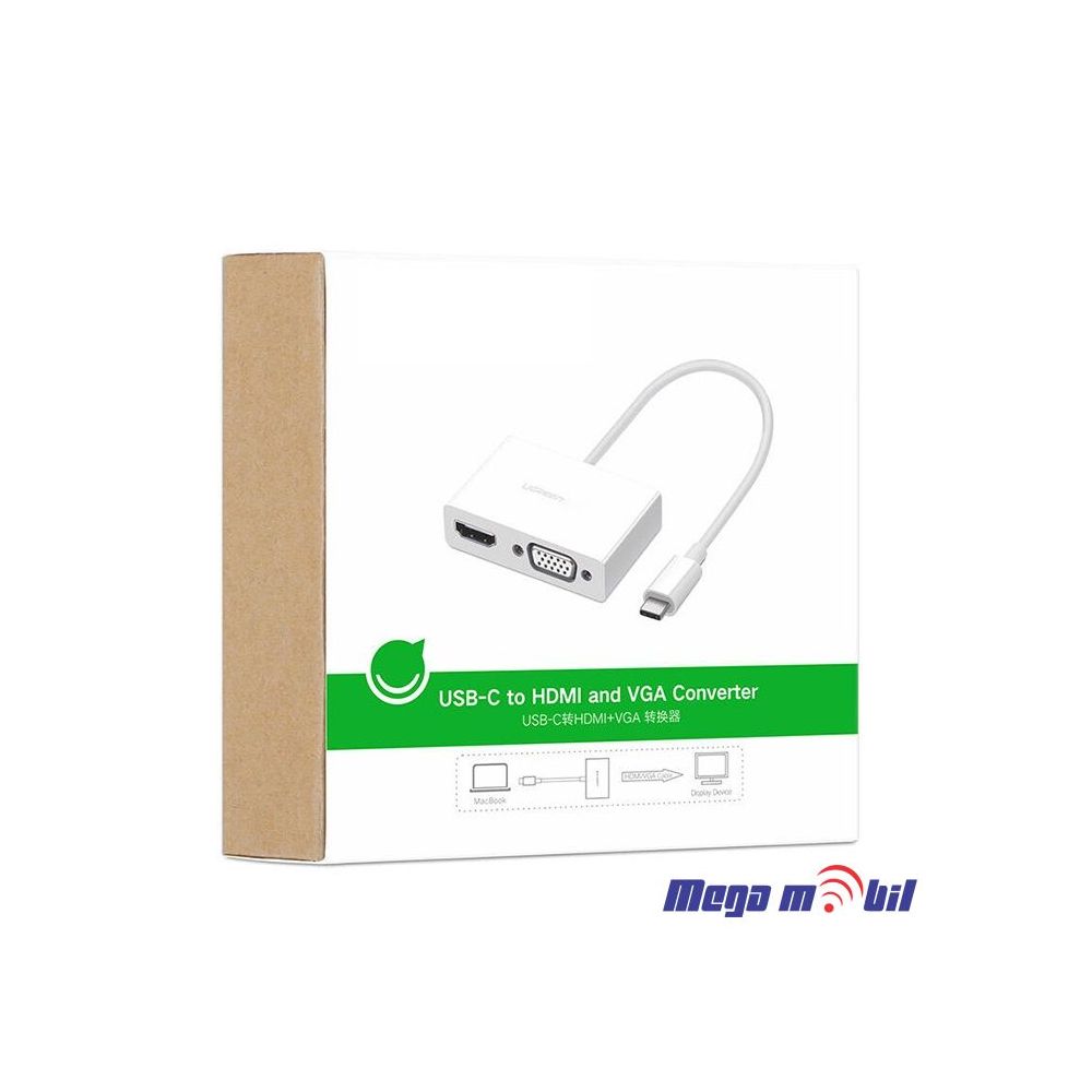 Adapter Type C to HDMI+VGA ST-C0201 (2 in 1)
