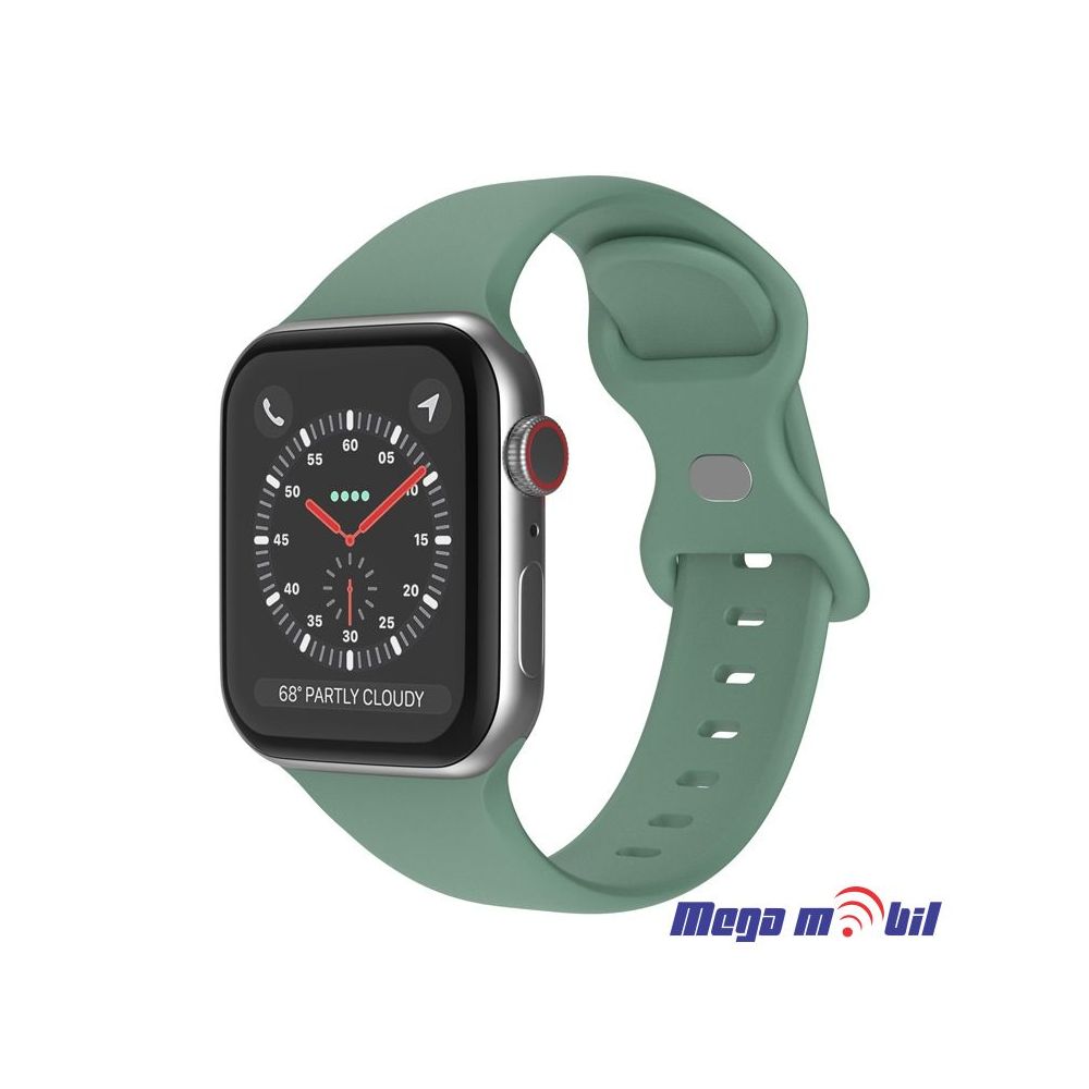 Remce za Smart Watch Apple Butterfly Buckle 42/44mm pine green.