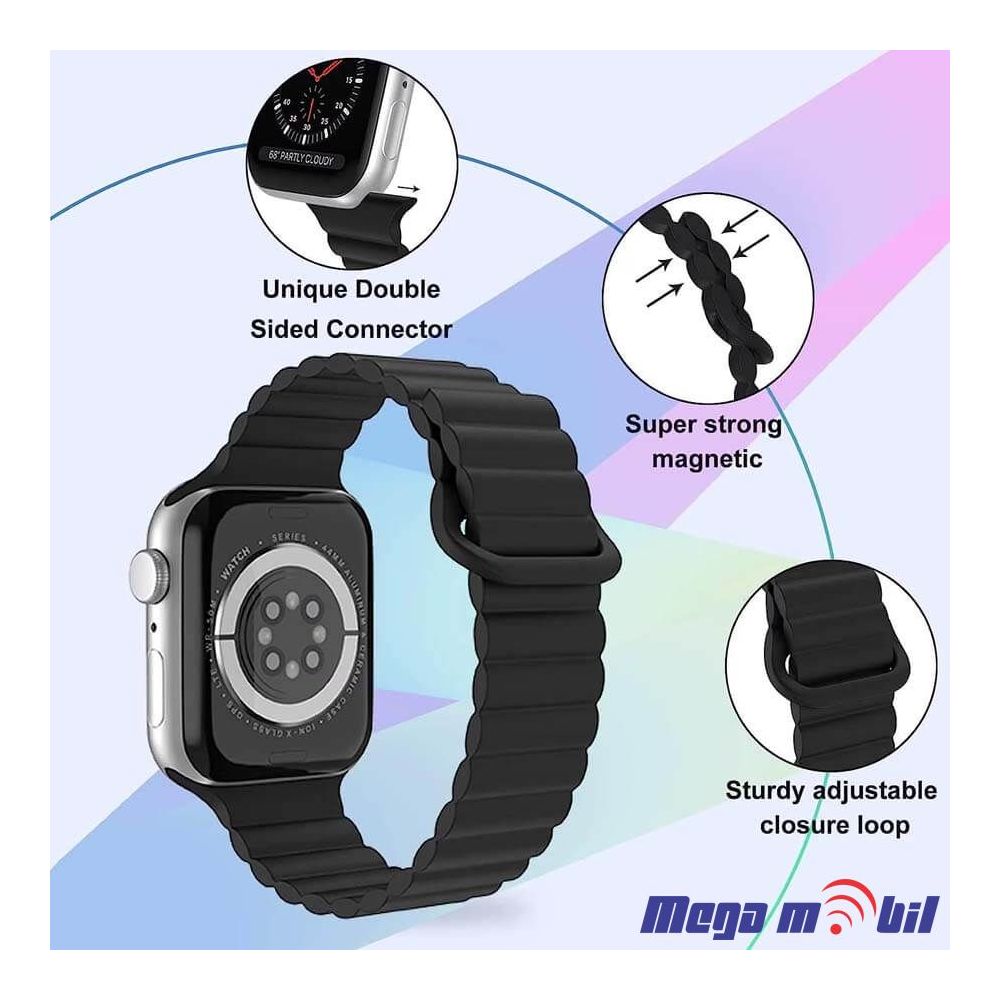 Remce za Smart Watch Apple Magnetic Silicon 38/40mm grey.