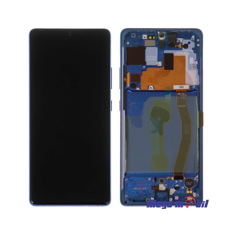 Ekran Samsung G770 S10 lite SO RAMKA Blue full org SH