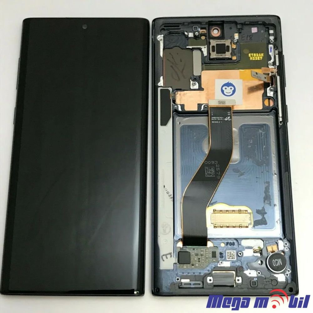 Ekran Samsung N970 Note 10 SO RAMKA Black full org SH