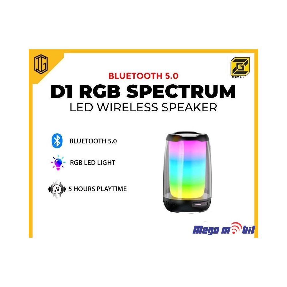 Zvucnik Bluetooth ZIDLI D1 Black