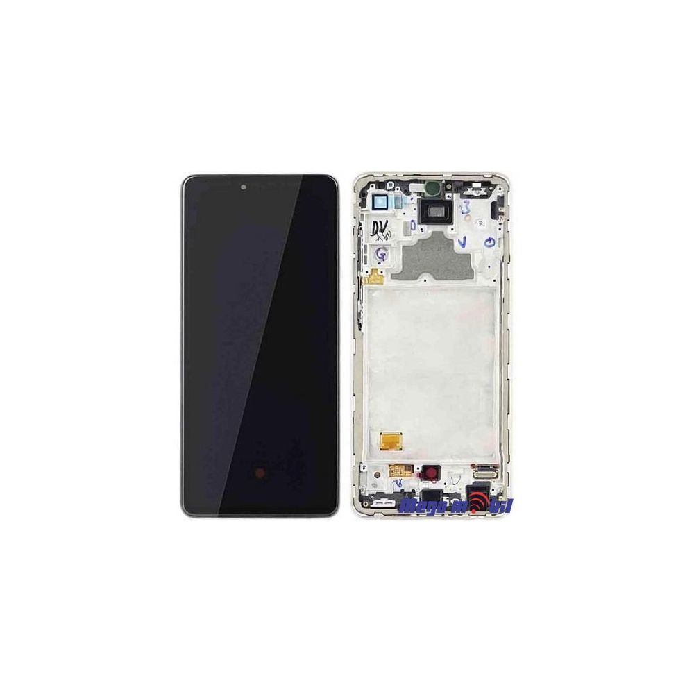 Ekran Samsung A725F/ A72 4G SO RAMKA White full org SH