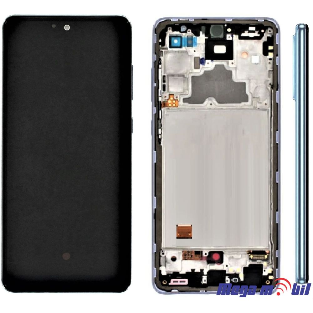 Ekran Samsung A725F/ A72 4G SO RAMKA Blue full org SH