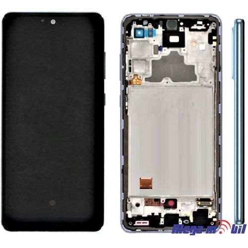Ekran Samsung A725F/ A72 4G SO RAMKA Blue full org SH