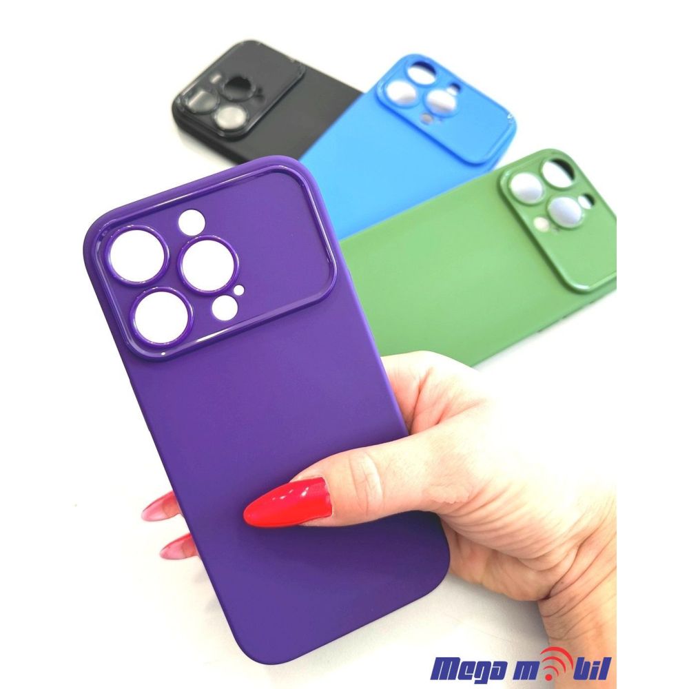 Futrola iPhone 12 Glossy frame purple