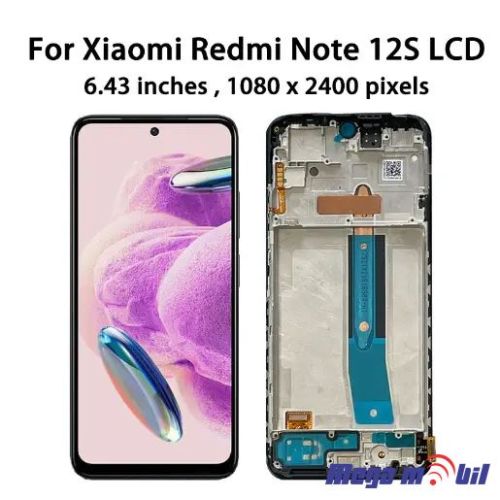 Ekran Xiaomi RedMi Note 12S SO RAMKA AMOLED org