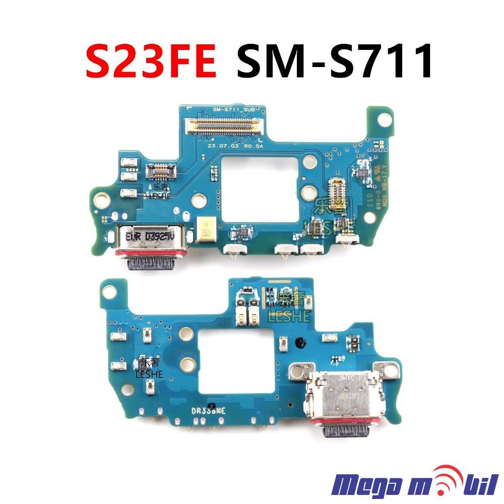 Konektor za polnenje Samsung S711B/ S23 FE komplet plocka full org
