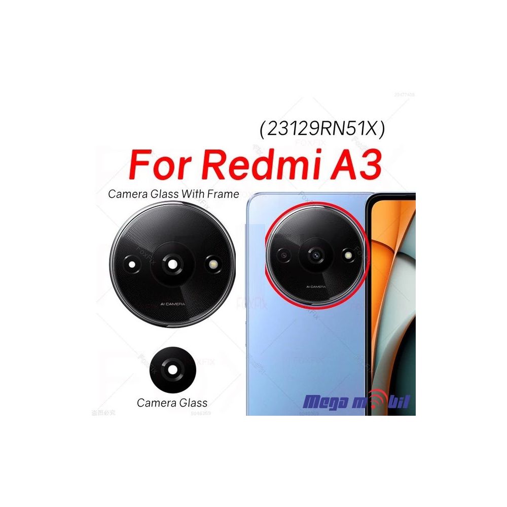 Staklo Xiaomi Redmi A3 za kamera
