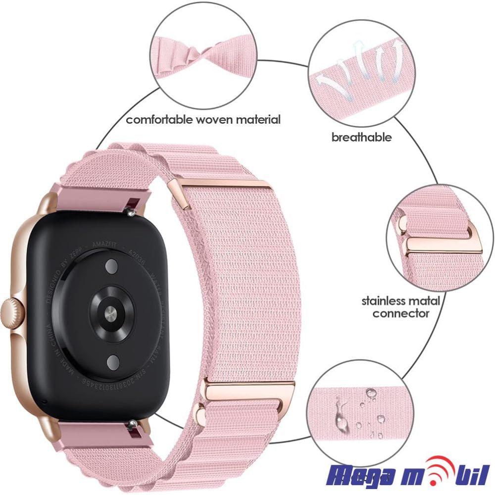 Remce za Smart Watch Alpine loop 20mm pink
