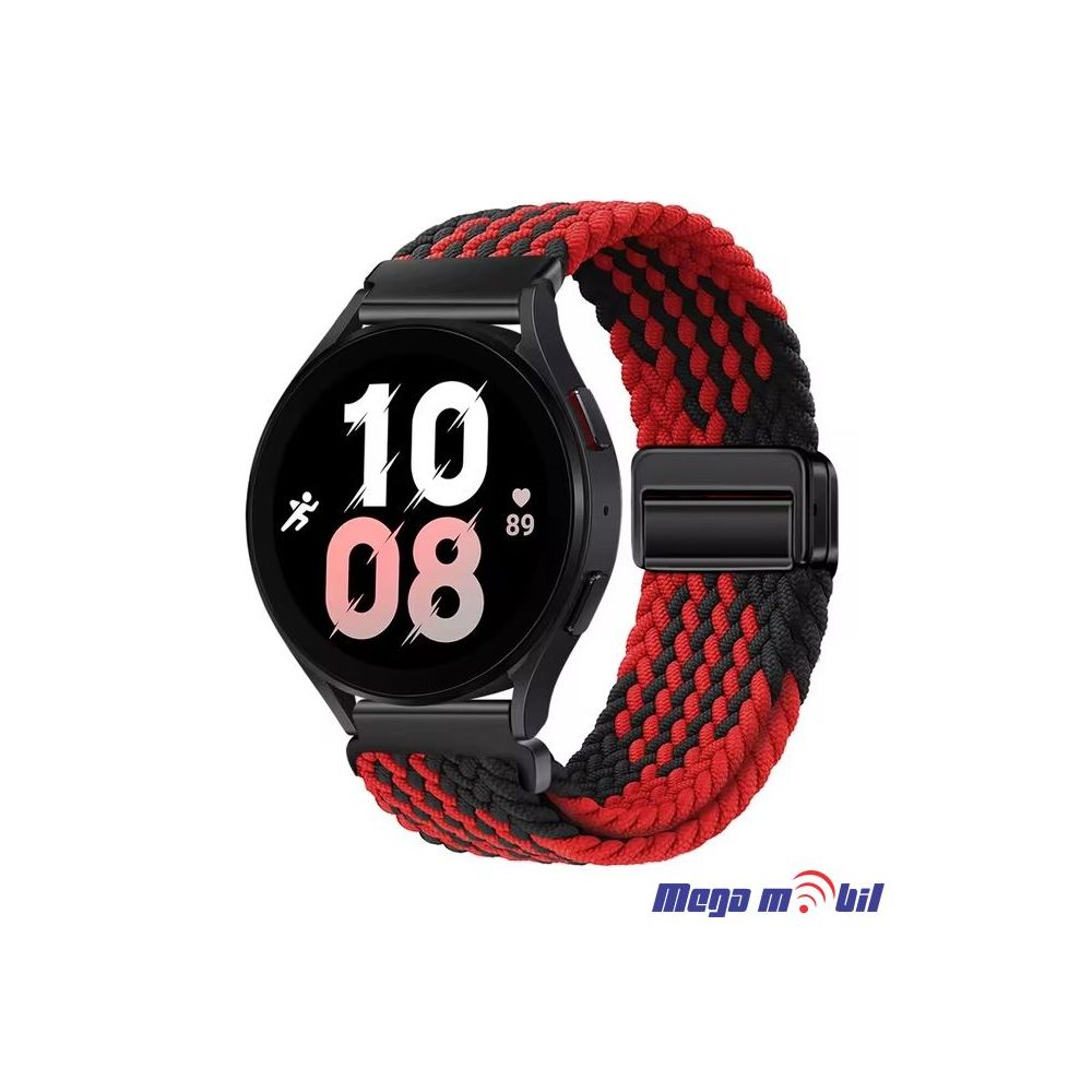 Remce za Smart Watch Nylon 22mm black/red