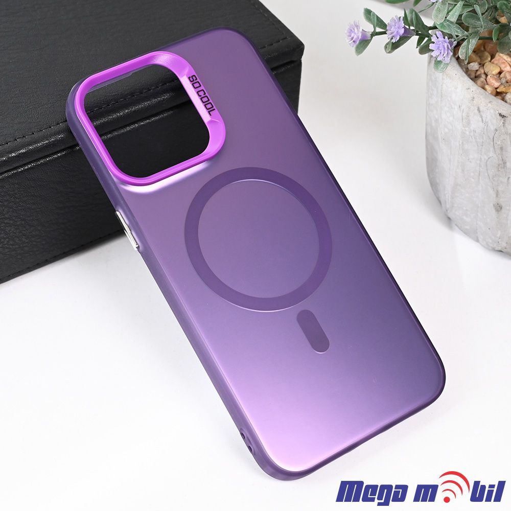 Futrola iPhone 15 Magsafe Clear purple