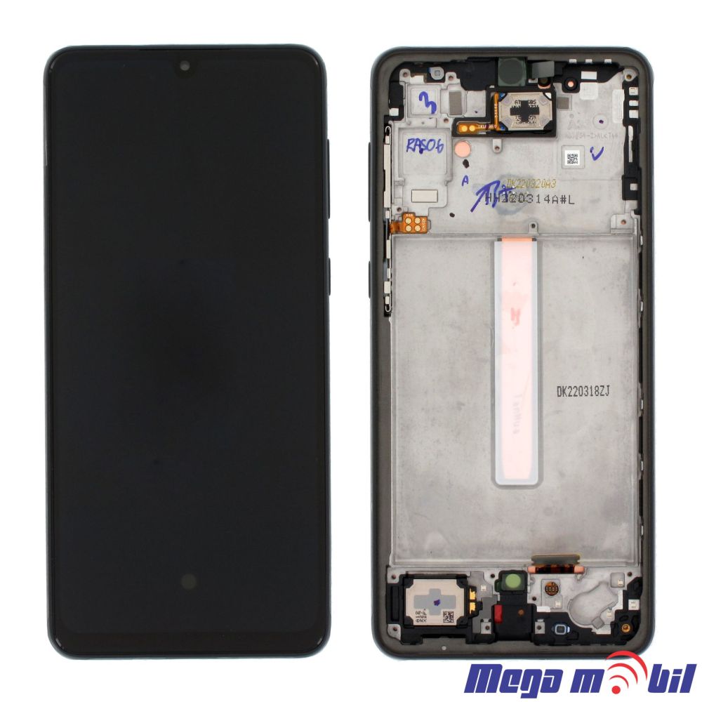 Ekran Samsung A336B/ A33 5G SO RAMKA black full org SH