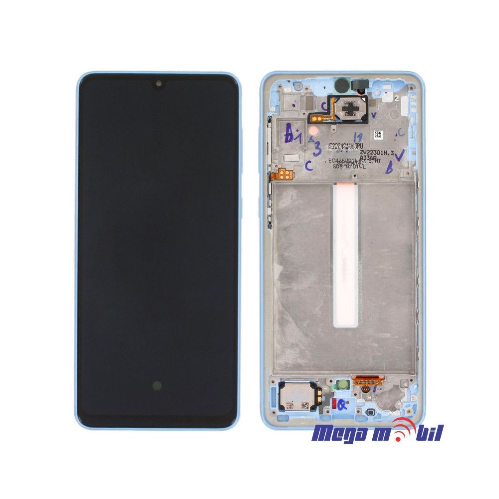 Ekran Samsung A336B/ A33 5G SO RAMKA blue full org SH