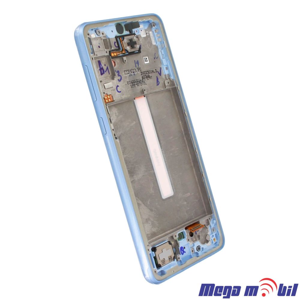 Ekran Samsung A336B/ A33 5G SO RAMKA blue full org SH