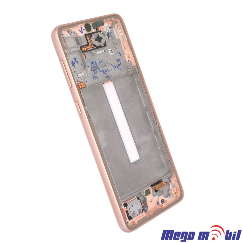 Ekran Samsung A336B/ A33 5G SO RAMKA gold full org SH