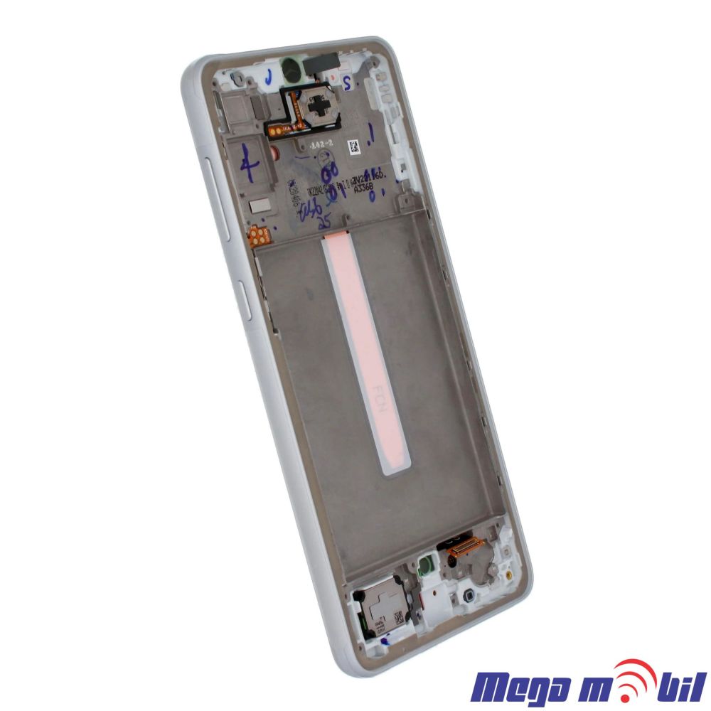 Ekran Samsung A336B/ A33 5G SO RAMKA white full org SH