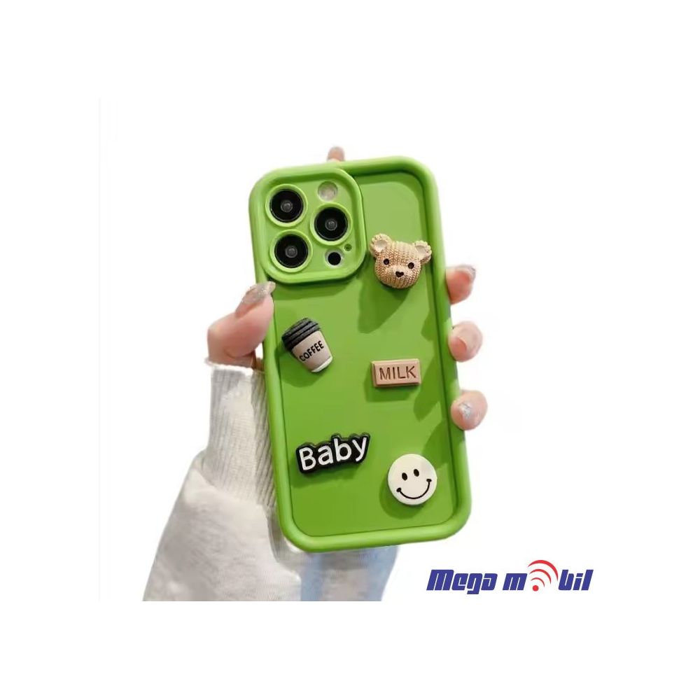Futrola iPhone 15 Pro Max Teddy Fashion green 