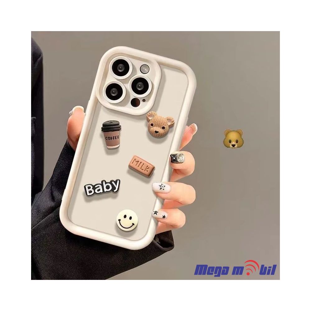 Futrola iPhone 13 Pro Max Teddy Fashion white
