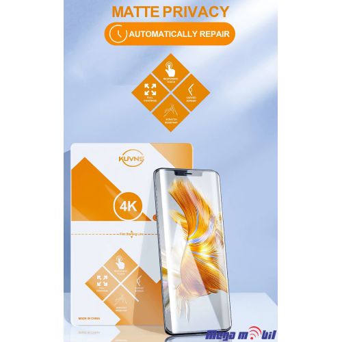 Hidrogel screen protector Kuvns Matte Privacy 0.18mm 18 x 12 cm 10kom