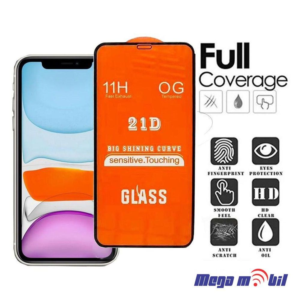 Tempered glass za iPhone 17/16 Pro 21D black