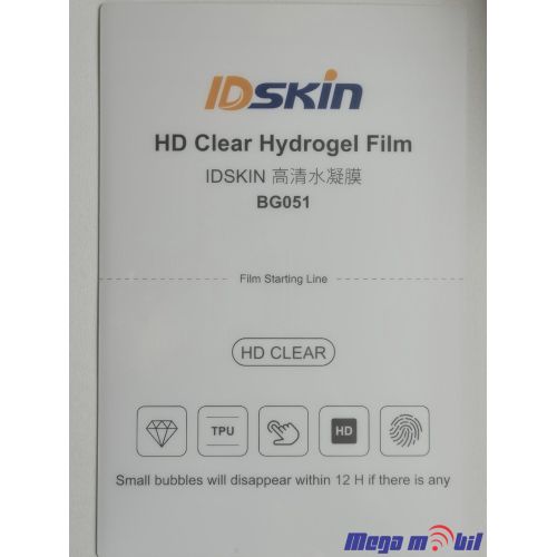 Hidrogel screen protector IDskin HD Clear 18 x 12 cm 50kom