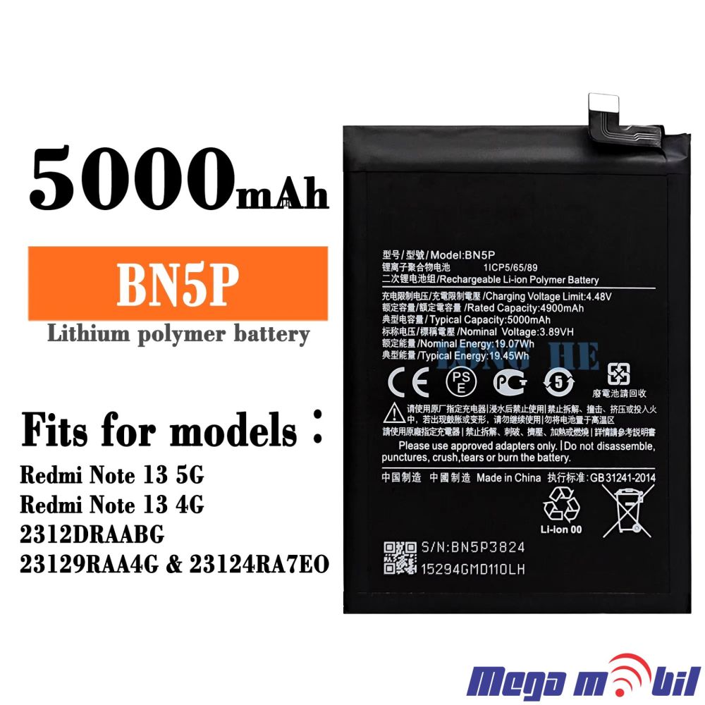Baterija Xiaomi Redmi Note 13 4G full org 