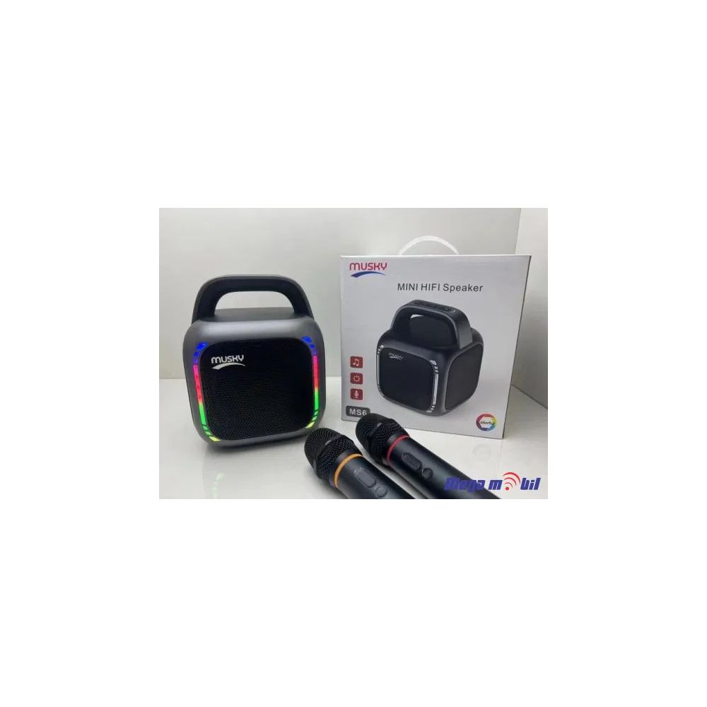 Zvucnik Bluetooth Karaoke MS6 so 2 mikrofona