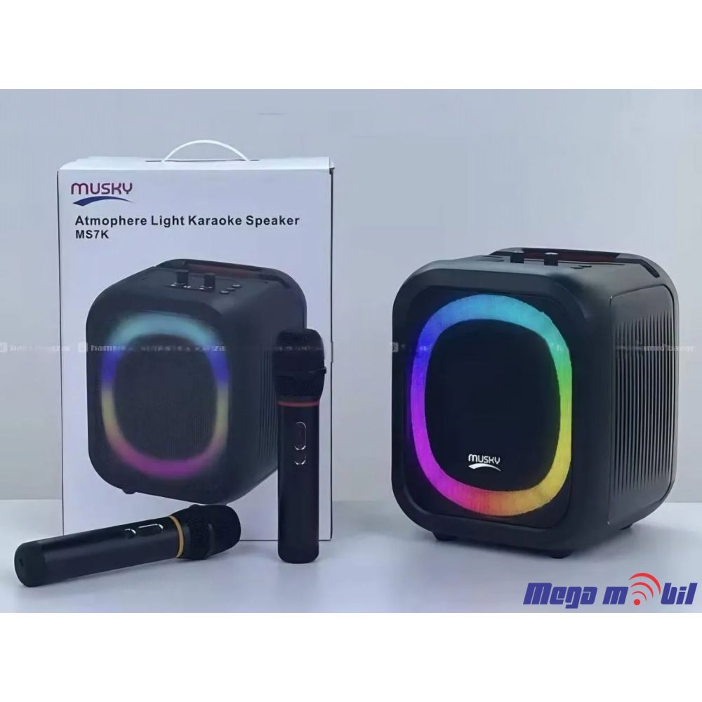 Zvucnik Bluetooth Karaoke MS7 so 2 mikrofona