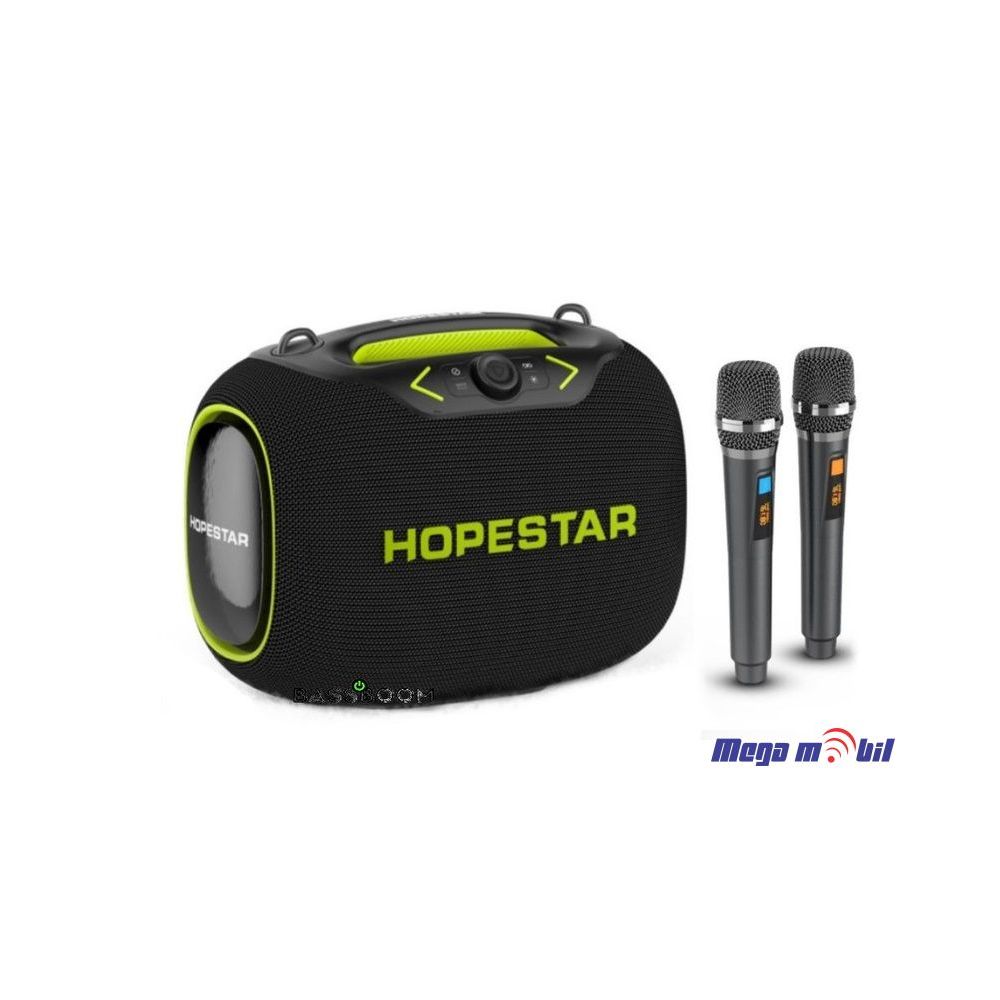 Zvucnik Bluetooth Karaoke Hopestar PARTYBOX so 2 mikrofona black