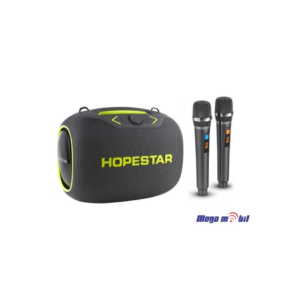 Zvucnik Bluetooth Karaoke Hopestar PARTYBOX so 2 mikrofona grey