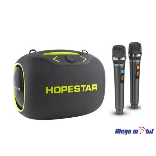 Zvucnik Bluetooth Karaoke Hopestar PARTYBOX so 2 mikrofona grey