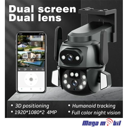 Kamera IP TY-Q821 Outdoor WiFi 4 Megapixel PTZ (Tuya App)