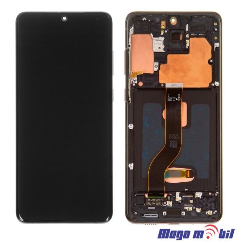 Ekran Samsung G985 S20 plus full org SH Black so ramka