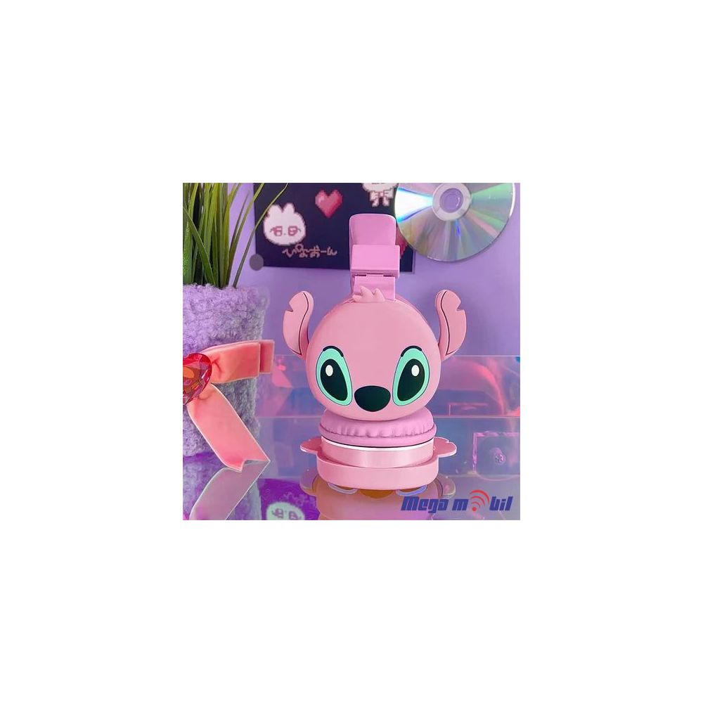 Slusalki Bluetooth Stitch AH-806 pink