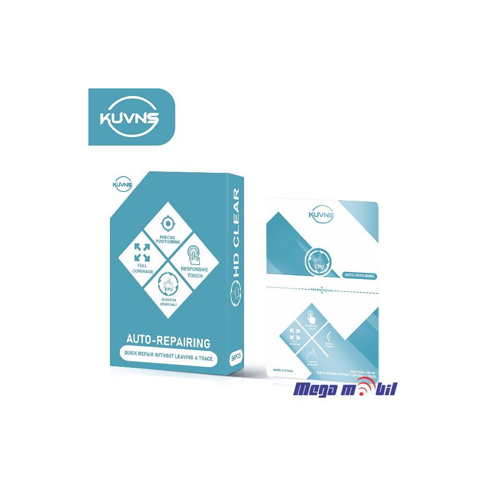 Hidrogel screen protector Kuvns HD EPU Self Repair 0.18mm 18 x 12 cm 10kom