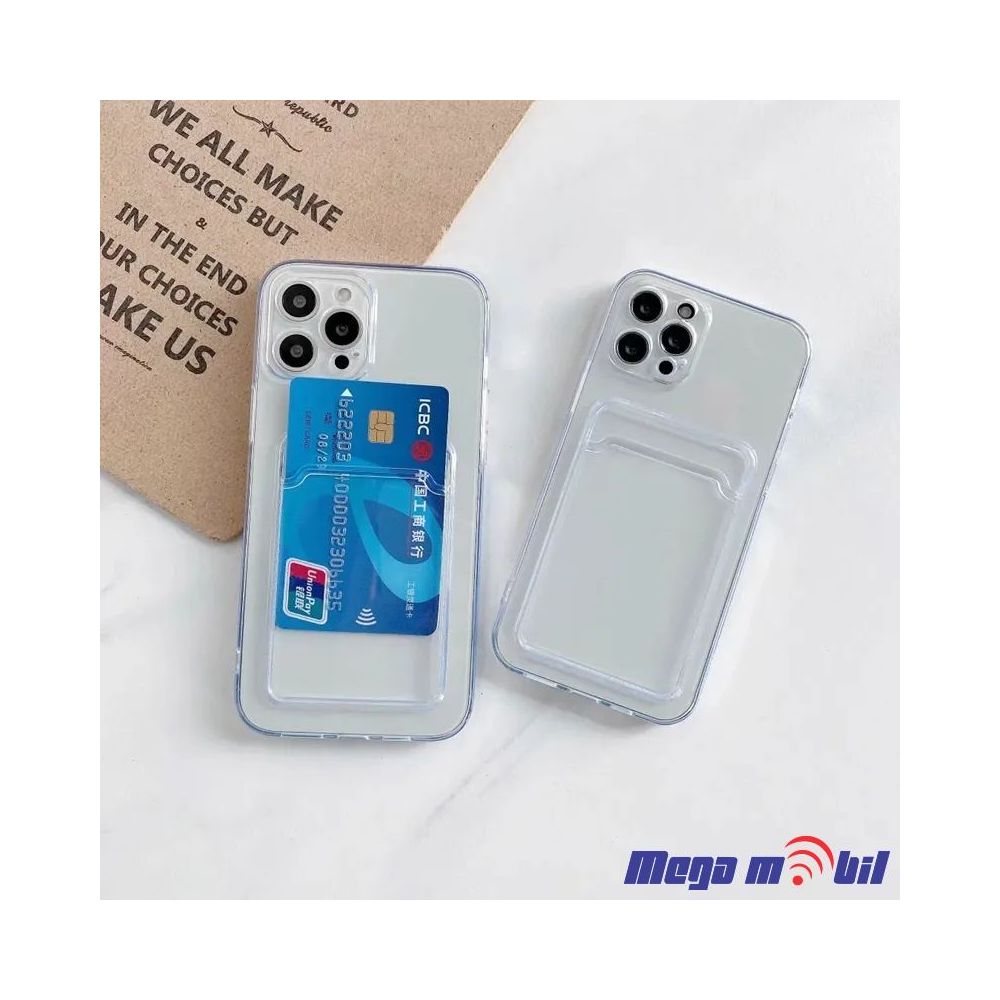 Futrola iPhone 16 Plus Silicon Pocket transparent