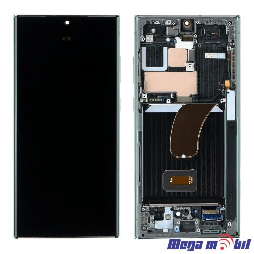 Ekran Samsung S918B S23 Ultra 5G SO RAMKA Green full org SH