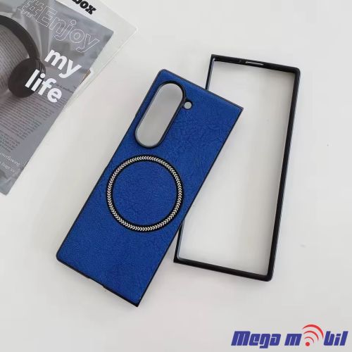 Futrola Samsung Galaxy Z Fold 6 Magsafe leather dark blue.