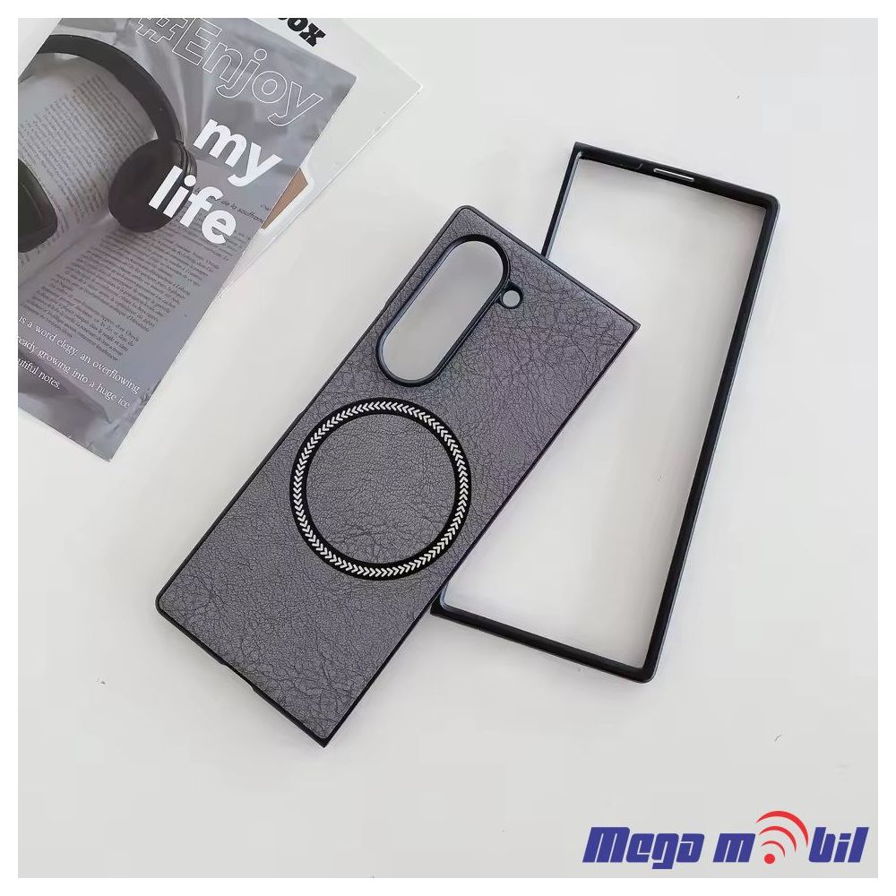 Futrola Samsung Galaxy Z Fold 6 Magsafe leather dark grey
